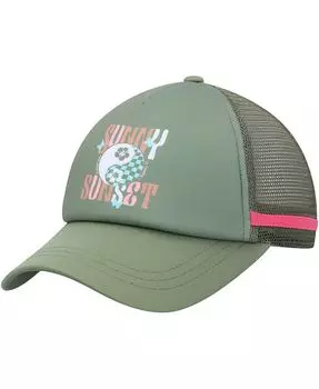 Женская зеленая кепка Dig This Trucker Snapback Roxy, зеленый