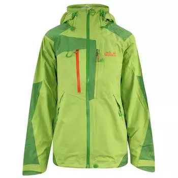 Женская зеленая куртка Hyproof Alpine Trek Jack Wolfskin, зеленый