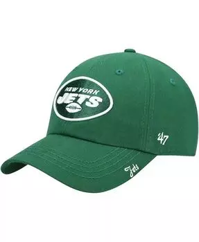 Женская зеленая регулируемая кепка New York Jets Miata Clean Up Primary '47 Brand, зеленый