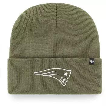 Женская зеленая вязаная шапка с манжетами '47 New England Patriots Haymaker
