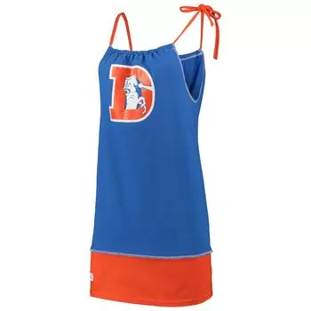 Женская жареная одежда Royal Denver Broncos Экологичное винтажное платье-майка