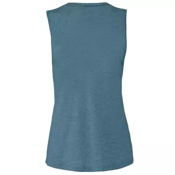 Женская/женская холщовая майка Bella + из джерси с мускулистым принтом Bella+Canvas