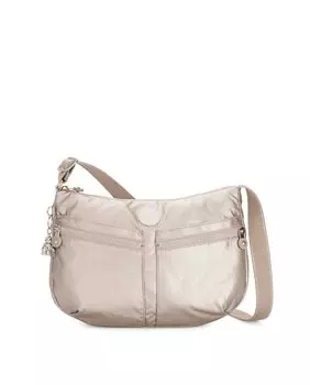 Женская золотая сумка через плечо на молнии Kipling, золотой