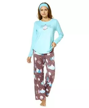 Женские 3 шт. Пижамы и усилители; Набор повязок на голову Hue, цвет Petit Four