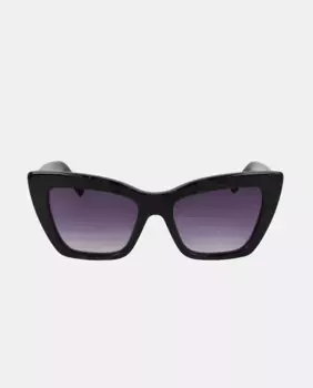 Женские ацетатные солнцезащитные очки с градиентными линзами Karl Lagerfeld, чёрный