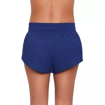 Женские эко-пляжные шорты для плавания со сборками Eco Beach, черный