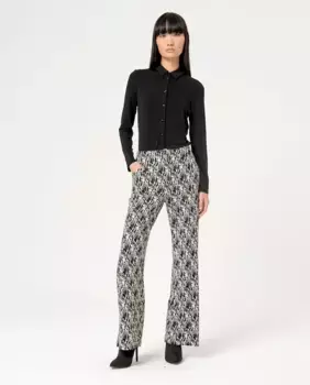 Женские эластичные брюки-клеш с принтом Surkana, черный