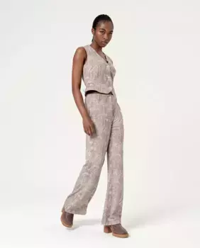 Женские эластичные брюки-клеш с принтом Surkana, цвет Natural