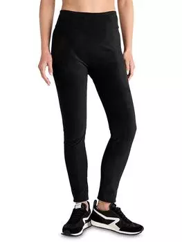 Женские эластичные леггинсы из искусственной замши Splendid, черный