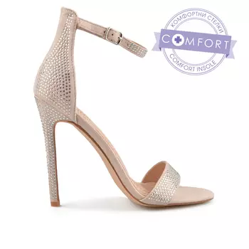 Женские элегантные бежевые босоножки Tendenz