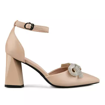 Женские элегантные бежевые босоножки Tendenz