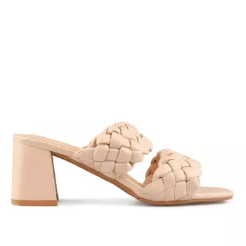 Женские элегантные бежевые тапочки Tendenz