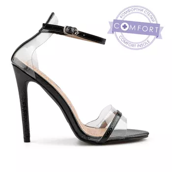 Женские элегантные босоножки черные Tendenz