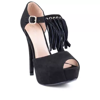 Женские элегантные босоножки черные Tendenz