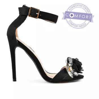 Женские элегантные босоножки черные Tendenz