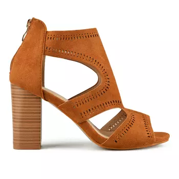 Женские элегантные босоножки коричневого цвета Tendenz