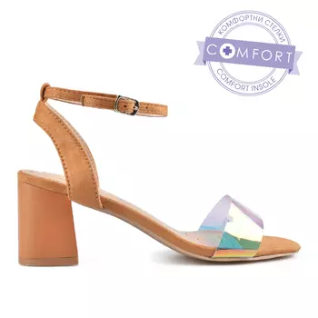 Женские элегантные босоножки коричневого цвета Tendenz