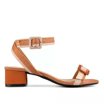 Женские элегантные босоножки коричневого цвета Tendenz