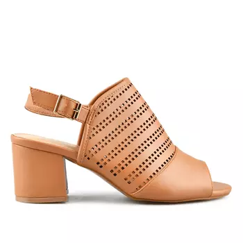 Женские элегантные босоножки коричневого цвета Tendenz