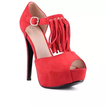 Женские элегантные босоножки красные Tendenz