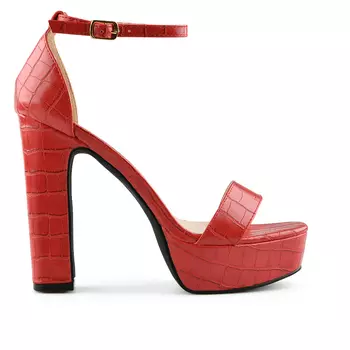 Женские элегантные босоножки красные Tendenz