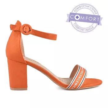 Женские элегантные босоножки оранжевые Tendenz
