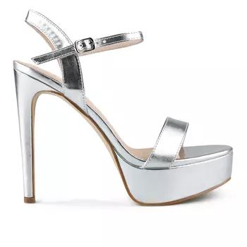 Женские элегантные босоножки серебро Tendenz