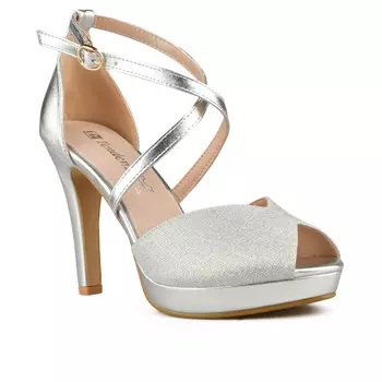 Женские элегантные босоножки серебро Tendenz