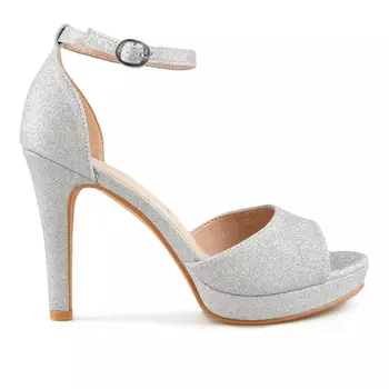 Женские элегантные босоножки серебро Tendenz