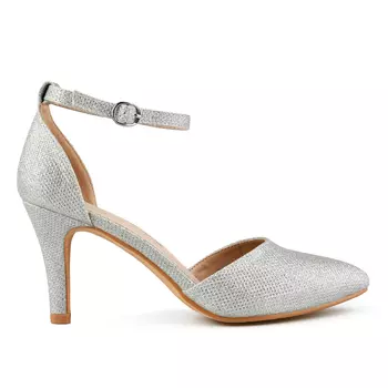 Женские элегантные босоножки серебро Tendenz