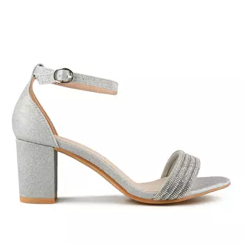 Женские элегантные босоножки серебро Tendenz