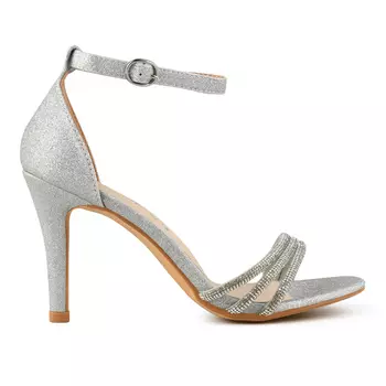 Женские элегантные босоножки серебро Tendenz