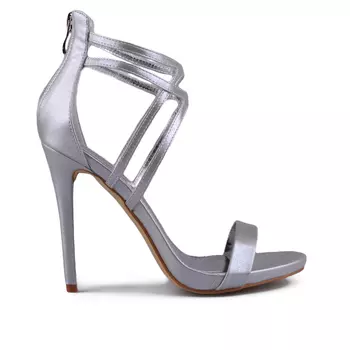 Женские элегантные босоножки серебро Tendenz