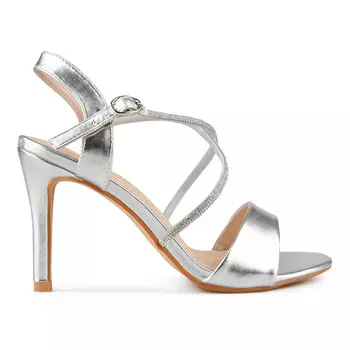 Женские элегантные босоножки серебро Tendenz