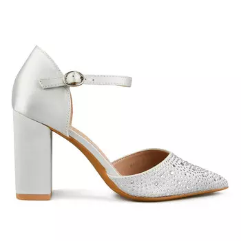 Женские элегантные босоножки серебро Tendenz