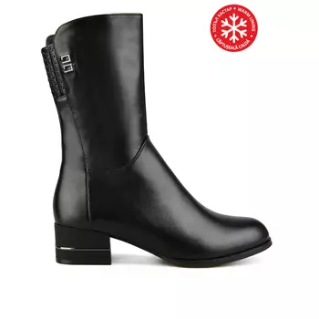 Женские элегантные черные ботинки на теплой подкладке Tendenz