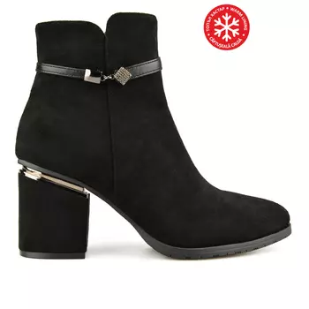 Женские элегантные черные ботинки на теплой подкладке Tendenz