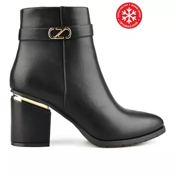 Женские элегантные черные ботинки на теплой подкладке Tendenz