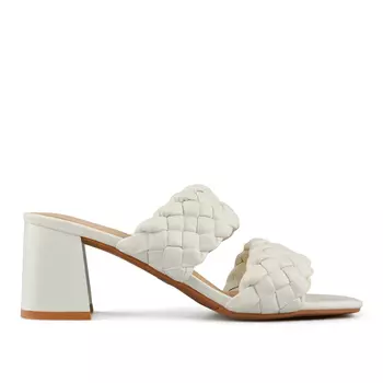 Женские элегантные тапочки белые Tendenz