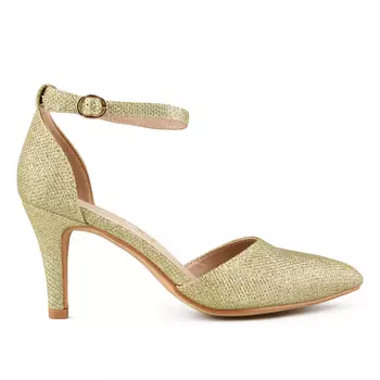 Женские элегантные золотистые босоножки Tendenz