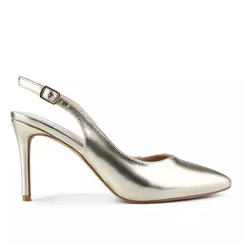 Женские элегантные золотистые босоножки Tendenz