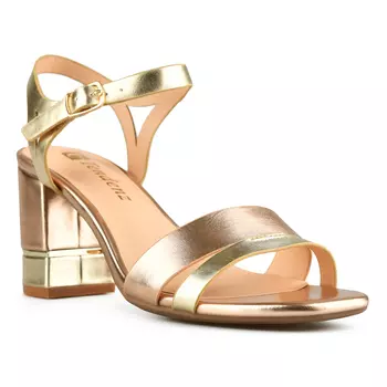Женские элегантные золотистые босоножки Tendenz