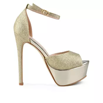 Женские элегантные золотистые босоножки Tendenz