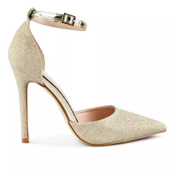 Женские элегантные золотистые босоножки Tendenz