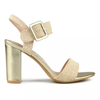 Женские элегантные золотистые босоножки Tendenz