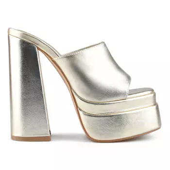 Женские элегантные золотистые тапочки Tendenz