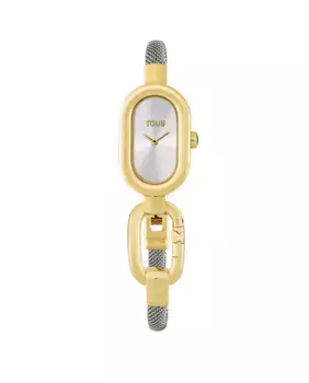 Женские аналоговые часы Hold Oval со стальным браслетом Tous, золотой