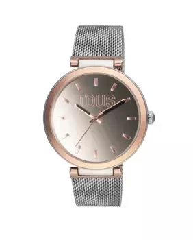 Женские аналоговые часы S-Mesh Mirror со стальным браслетом Tous, серебрянный