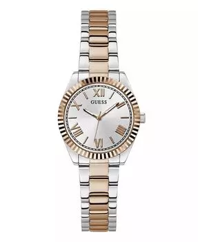 Женские аналоговые двухцветные часы из нержавеющей стали, 30 мм GUESS, мультиколор