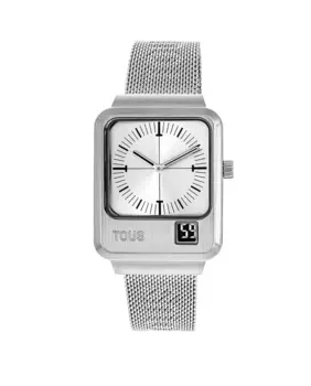 Женские аналоговые и цифровые часы MARS со стальным браслетом Tous, серебряный